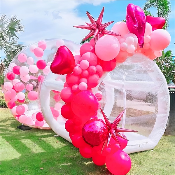 Marble color inflatable water slide with pool inflatable water park