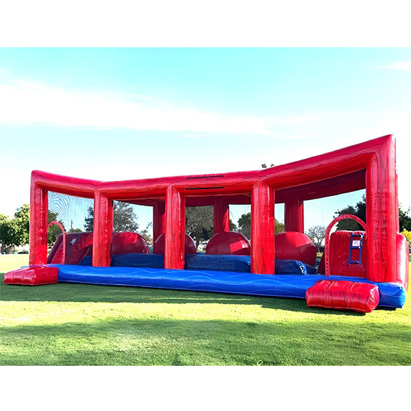 Summer beach inflatable water slide with pool for outdoor kids adults play