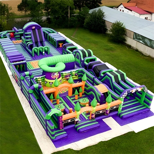 Summer beach inflatable water slide with pool for outdoor kids adults play