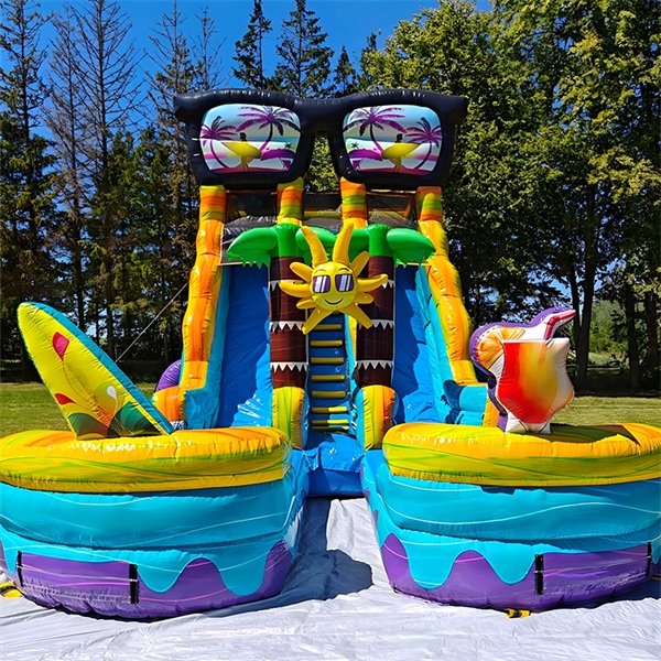 Pawpatrol themed inflatable playground kids inflatable slides park