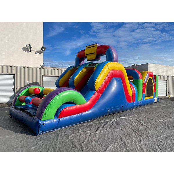 Green and white marble color inflatable slide giant inflatable water slide