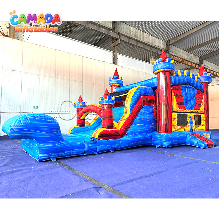 Custom Inflatable Bouncer Castle Wet/Dry Slide Combo