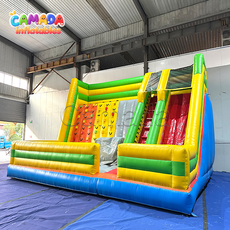 Outdoor Indoor Inflatable Rocking Climbing Walls and Slide Playground