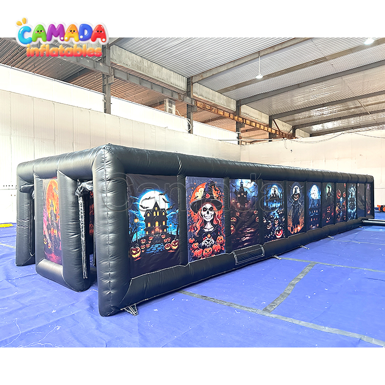 Haunted Halloween Themed Inflatable Laser Maze Game Outdoor Commercial Event