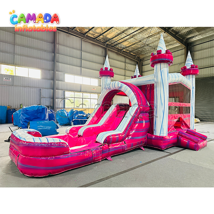 Blow up Girls Jumping Castle Inflatable Bounce House Combo Water Slide for Swimming Pool