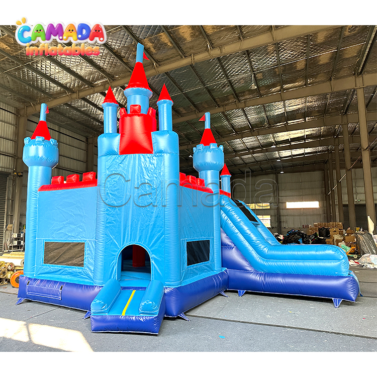 Inflatable Bounce House with Slide Most Popular Hupfburg Princess Bouncy Castle for Girls Party Rental Equipment