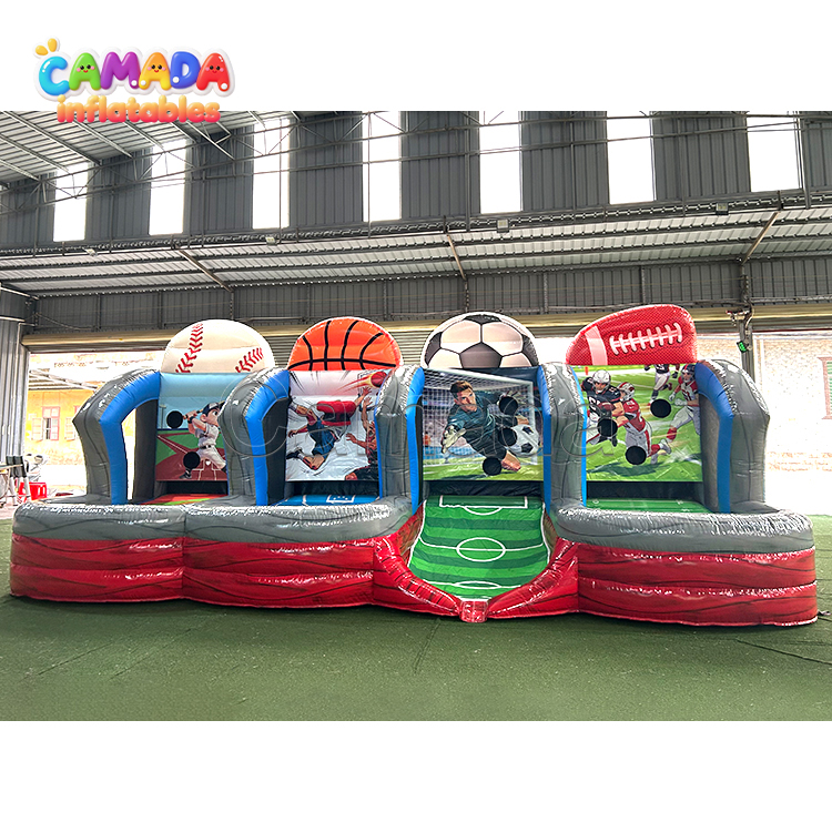4 in 1 Sport Ball Games Inflatable Carnival Shooting Game
