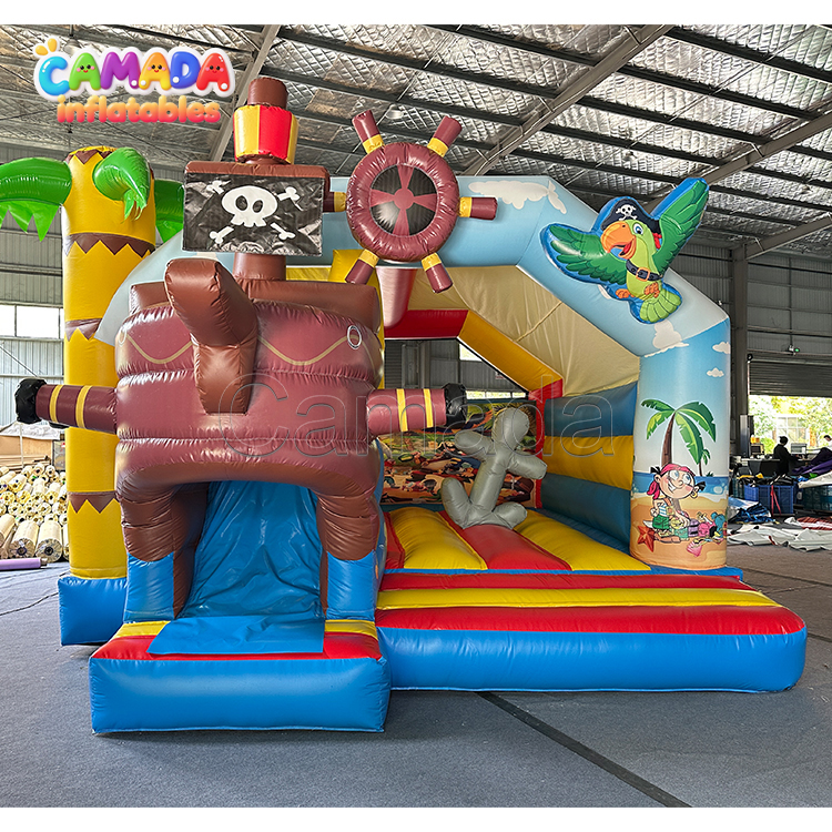 Pirate Commercial Grade Bounce House and Slide Combo for Kids Party