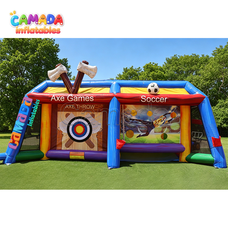 6 in 1 Field Inflatable Axe Throwing Football Basketball Baseball Interactive Game