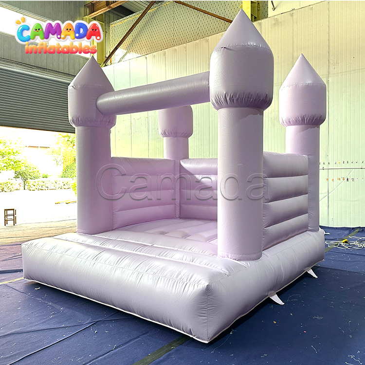 Inflatable Pastel Pink Bouncy Castle Bounce House Moonwalk