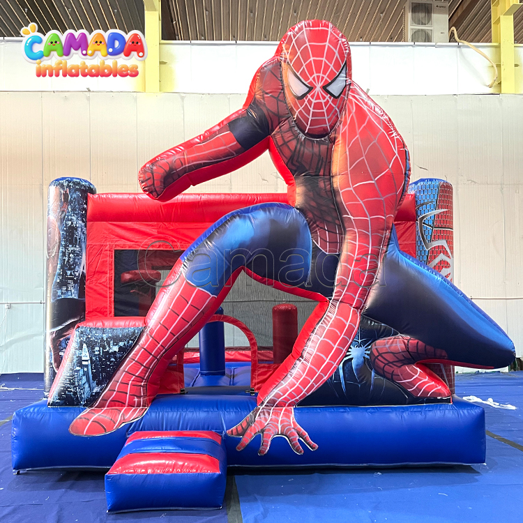 Spiderman Inflatable Castle Jumping Commercial Bounce House Party Rentals