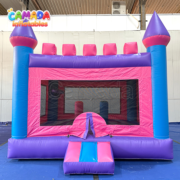 Pink Colorful Kid’s Commercial inflatable bounce house Princess Jumping Castle Bouncer