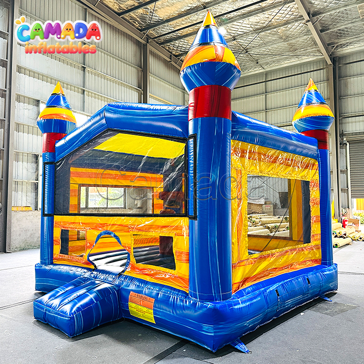 Marble Blue  Large inflatable bounce house Commercial Jumping Castle for Kids and Adults