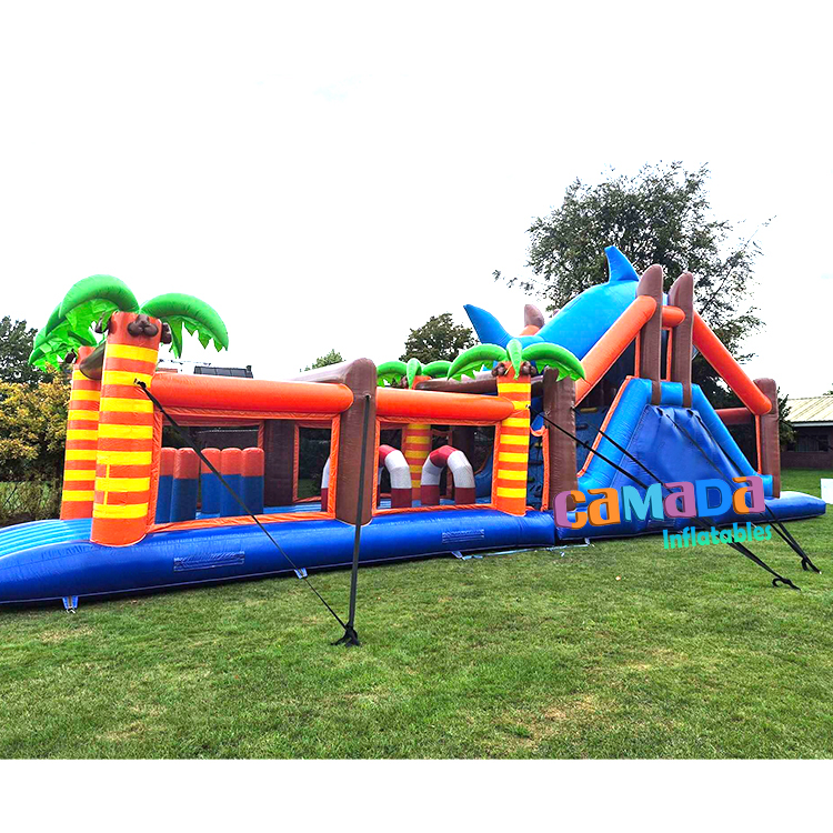 Inflatable Obstacle Course Inflatable Sports Challenge Game Juegos Carnival Games Jumping Castle Party Rentals