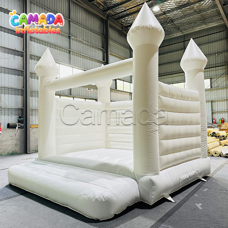 Wedding White Bounce House Inflatable Bouncy Castle Jumping Bouncer for Kids and Adults Indoor Outdoor