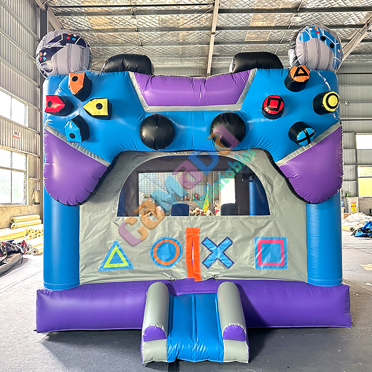 High Quality Video Game Console Theme Inflatable Bouncer Hupfburg Inflables Gonflable Bouncing Castle Inflatable Outdoor